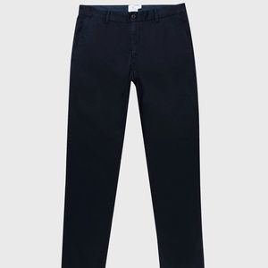 Mens Sunspel Slim Fit Chinos US 34X34 Navy
